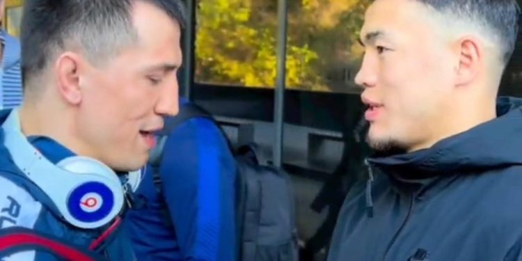 «Жеңишти майрамдабайм». Акжол Махмудов Роман Власовду узатты (видео)