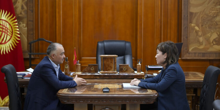 Төрага Нурланбек Шакиев Акыйкатчы Жамиля Жаманбаеваны кабыл алды