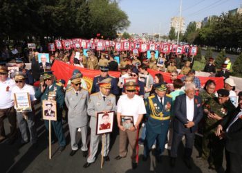 Бишкекте «Өлбөс полк» жүрүшү башталды