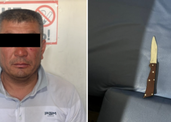 Аламүдүндө бөтөлкөлөшүн бычактап салууга шектүү кармалды