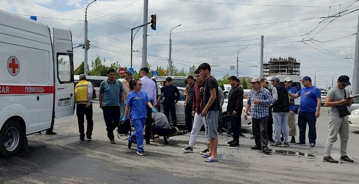 Бишкекте жол кырсыгы катталып, 4 адам жаракат алганы маалымдалды