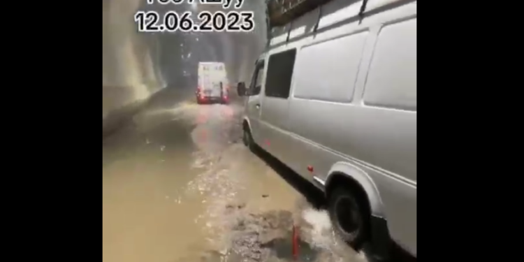 Төө-Ашуудагы туннелди суу каптады