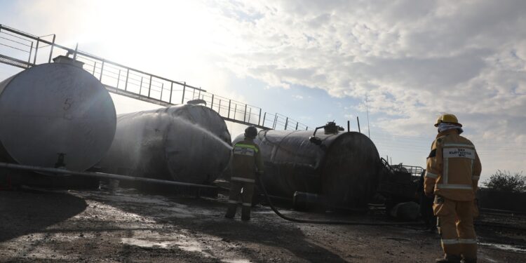 Сокулуктагы мунай зат сакталуучу жайдан чыккан өрт толугу менен өчүрүлдү