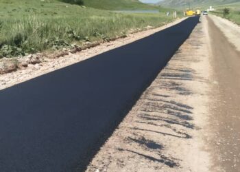 Мырза-Аке — Кара-Кулжа — Алайкуу унаа жолуна асфальт төшөлүүдө
