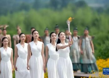 Кытайда XIX Азия оюндарынын оту жанды