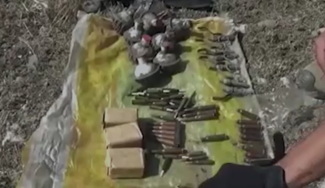 Ошто 8 граната, 160тан ашуун ок катылган жай табылды (видео)