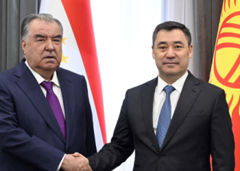 Садыр Жапаров менен Эмомали Рахмон жолукту. Эмнелер талкууланды?