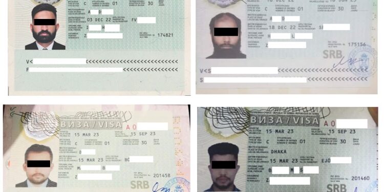 УКМК: «Жасалма Шенген визасын даярдоо жана сатуу боюнча эл аралык канал аныкталды»