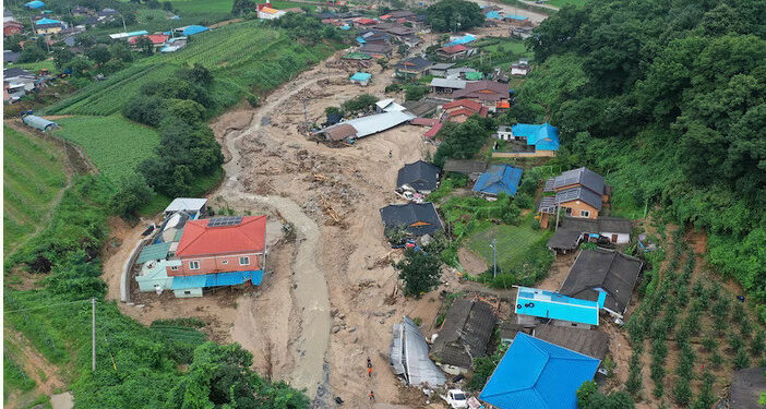 Түштүк Кореядагы суу ташкындын кесепетинен каза болгондордун саны 39га жетти