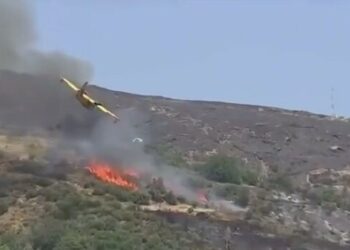 Грецияда токойдогу өрттү өчүрүүгө барган учак кулап, учкучтар каза болду (видео)