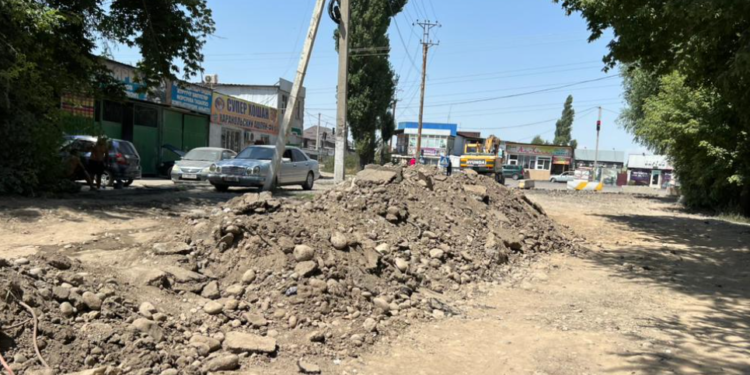 Бишкектеги Элебесов көчөсүндө капиталдык оңдоо иштери башталды