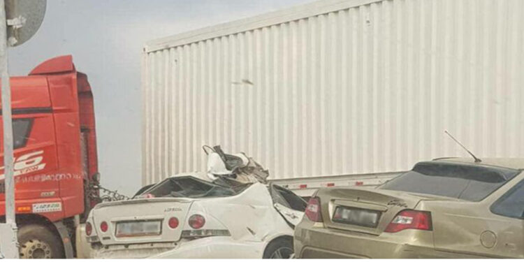 Чүйдө эки жеңил унаанын жүк ташуучу унаанын алдына кирип кеткендеги видеосу тарады