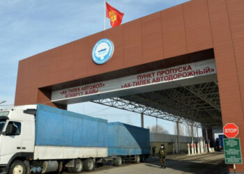 Кыргызстан менен Казакстандын чек арасындагы тыгын. Казакстандын министри үн катты