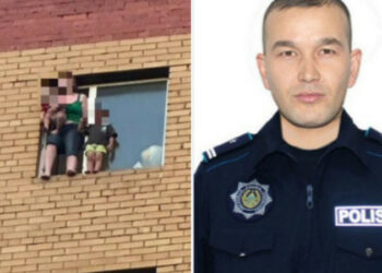 Казакстанда келин 2 баласы менен 9-кабаттан боюн таштоого аракет кылды