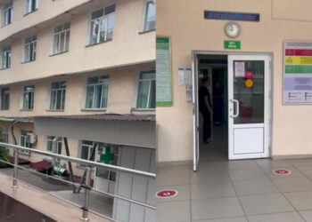 Казакстанда 3 баласы чарчап калган келин төрөткананын терезесинен секирди