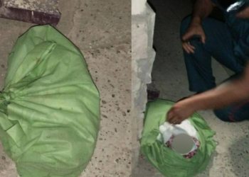 Өзбекстанда келин ымыркайын баштыкка салып, көчөгө таштап салган