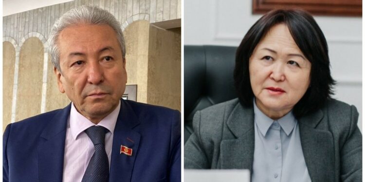Депутат Адахан Мадумаров менен мурдагы министр Динара Кутманова абакта ооруп жатканын билдиришти
