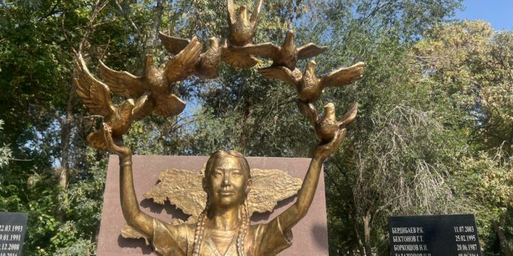 Баткенде чек арада каза болгондорго арналган эстелик мемориалы ачылды (сүрөт)