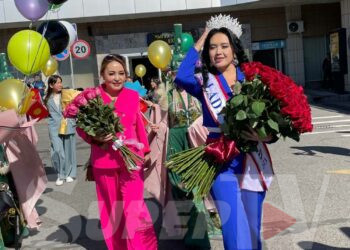 «Дүйнө айымы» аталган Айгерим Расул кызы Сочиден келди (видео)