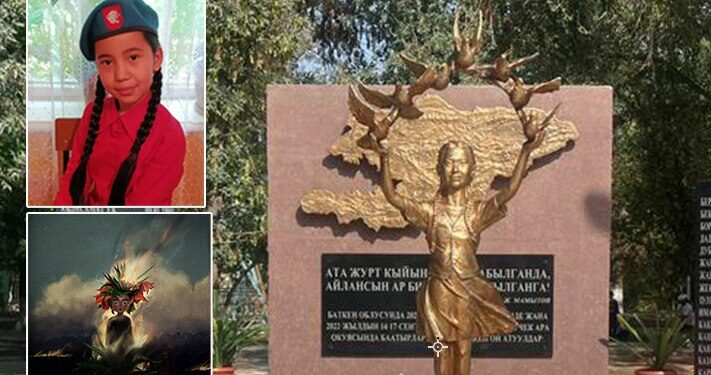 Чек арада окко учкан 13 жаштагы Мадинанын элеси эми эстеликте…