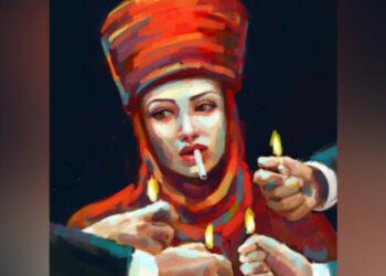 Мамлекеттик катчы элечек кийип, тамеки тиштеп, жылаңачталган кыздын сүрөтүн тарткандарды сындады