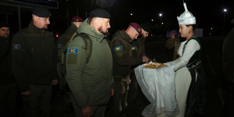 Балыкчыдагы машыгууга Беларустун аскердик контингенти келди