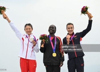 Азия оюндары: жөө күлүк Сардана Трофимова коло медалдын ээси болду