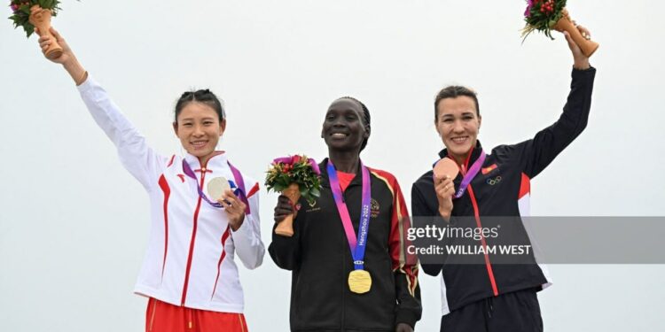 Азия оюндары: жөө күлүк Сардана Трофимова коло медалдын ээси болду