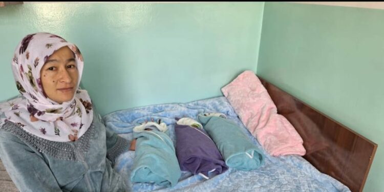 «Бир кызы чарчап калган». Кызыл-кыялык келин 4 эмди жарыкка алып келди