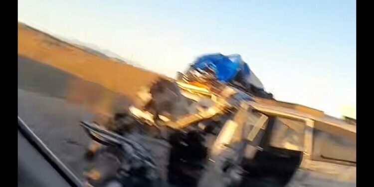 Ошто катталган жол кырсыктын видеосу тарап жатат