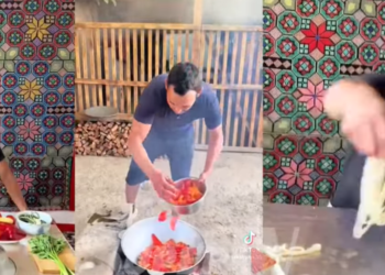 Түрлөп тамак жасаган таластык блогер интернетти «жарып» жатат (видео)