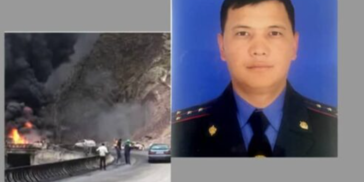 Төө-Ашууда өрттөнгөн унааны өчүрүүгө жардам берген экинчи милиция кызматкери көз жумду