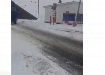 Төө-Ашууда кар жаап жатат (видео)