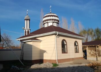Сузакта жаран үйүнүн жанына мыйзамсыз мечит салып алган