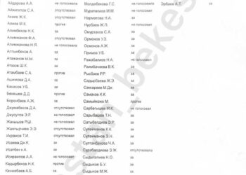 Тууну өзгөртүү боюнча кайсы депутат кандай добуш берди?