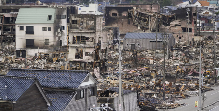 Япониядагы жер титирөө. Каза болгондордун саны 180 адамга жетти