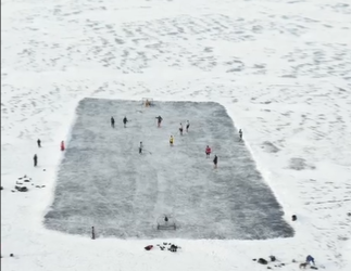 Долон айылындагы хоккейчилер (видео)