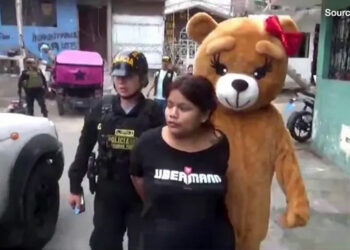 Перуда мамалактын кийимин кийген полиция баңгизат сатуучуну кармады (видео)