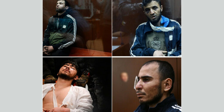 «Крокус сити холлдогу» кандуу окуя: Соттун чечими менен 4 шектүү камакта калтырылды