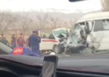 Ысык-Көлдө катталган жол кырсыктын видеосу тарады