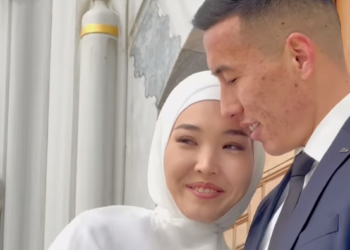 Футбол боюнча кураманын коргоочусу Бактыяр Дүйшөбеков үйлөндү