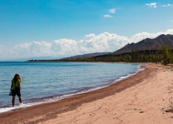 Ысык-Көлдүн суусу быйыл да бир топ тартылыптыр деген видео тарады