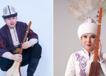 Акын Изат Айдаркулова менен дастанчы Улукбек Токтоболот уулу Ардак грамота менен сыйланды