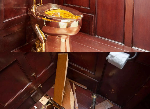 Британияда 6 миллион доллар турган алтын унитаз уурдалган. Шектүү күнөөнү мойнуна алды