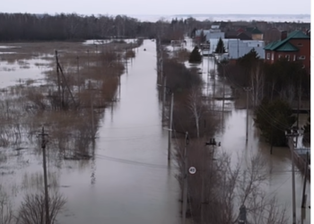 Казакстандагы суу ташкыны: Петропавловск шаарынын жарымы суу астында калган видео жарыяланды