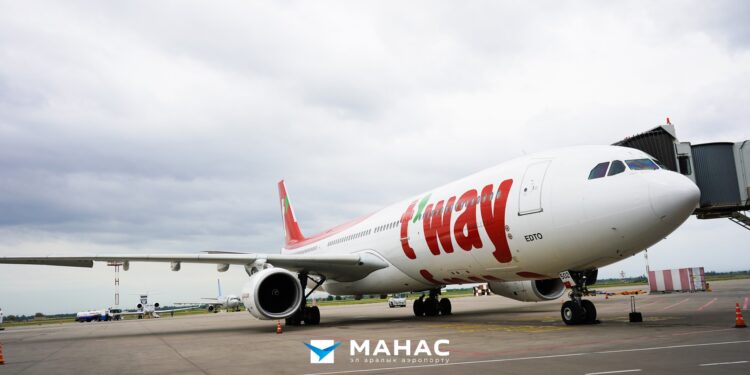 «Манас» аэропортуна биринчи Инчхон-Бишкек-Загреб багыты боюнча транзиттик каттам аткарылды