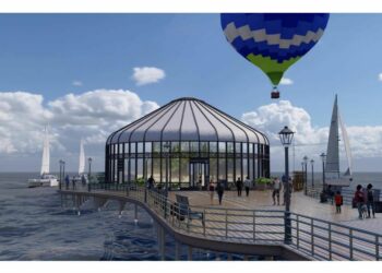 «Рух Ордодо» комуздун формасында эң чоң пирс салынып жатат. Өлкө башчысы суроо салды