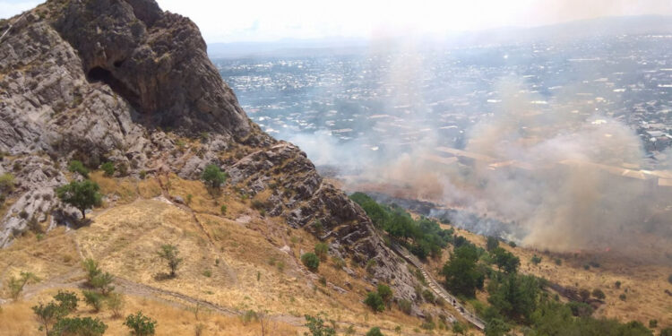 Ошто Сулайман-Тоодо чыккан өрт өчүрүлдү