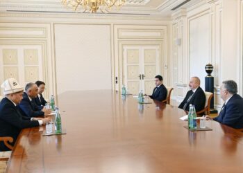 Шакиев Азербайжандын президенти Ильхам Алиев менен жолугушту