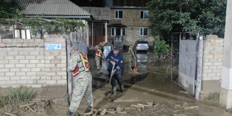 Ноокенде сел жүрүп, 160тан ашуун үйдү суу каптады